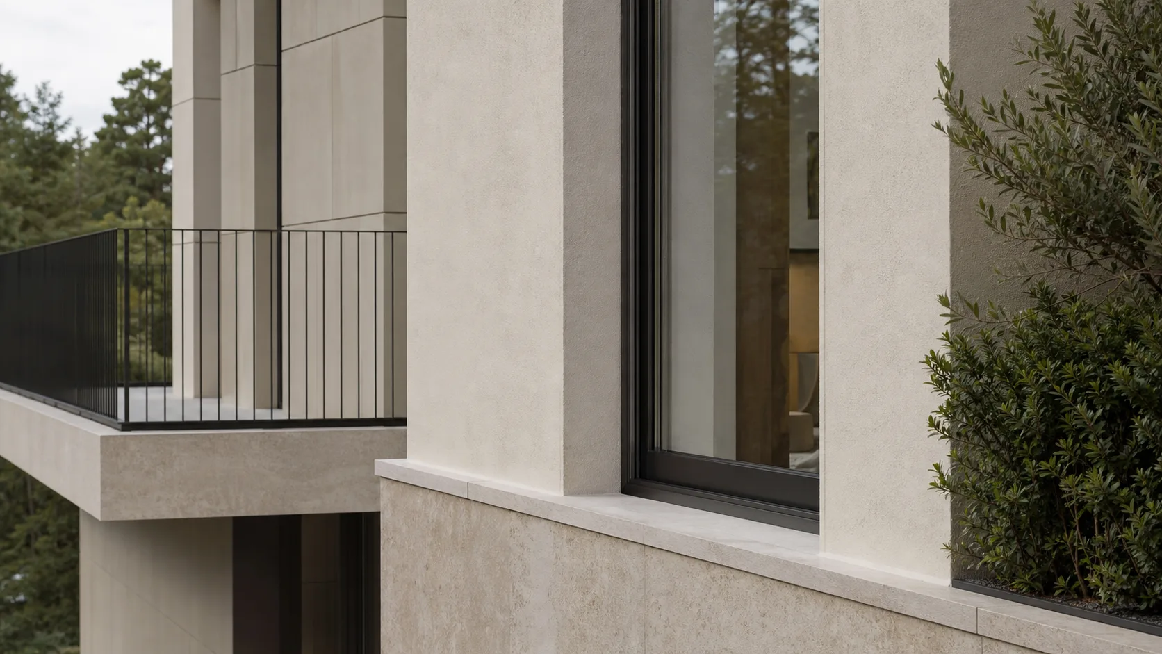 Architekturplan und daraus entwickeltes Vermarktungsbild